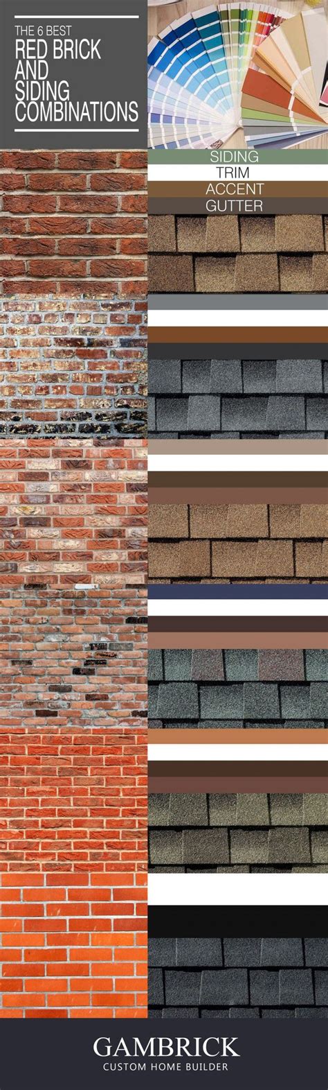 brick house and metal roof colors|red brick roof color chart.